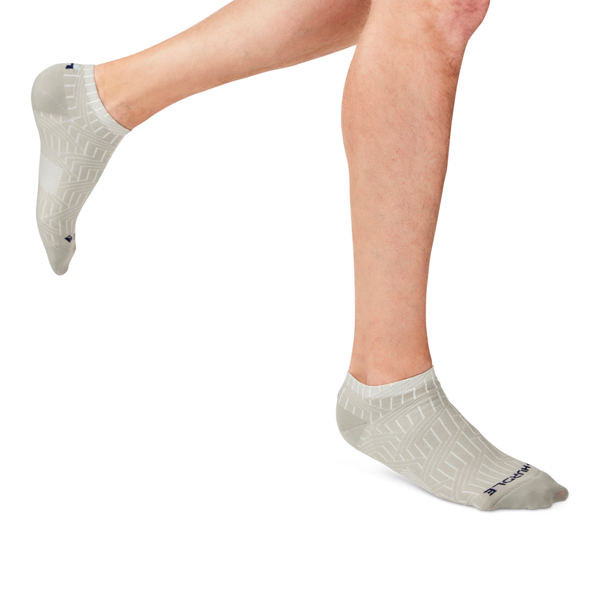 Hurdle Men's White Ankle Socks (L) Ventilating, Odor Reducing, Blister Protection, Comfort Fit